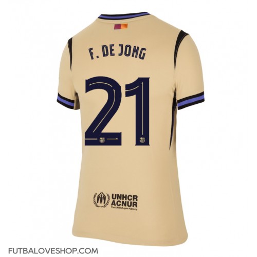 Dres Barcelona Frenkie de Jong #21 Preč pre Ženy 2025-26 Krátky Rukáv